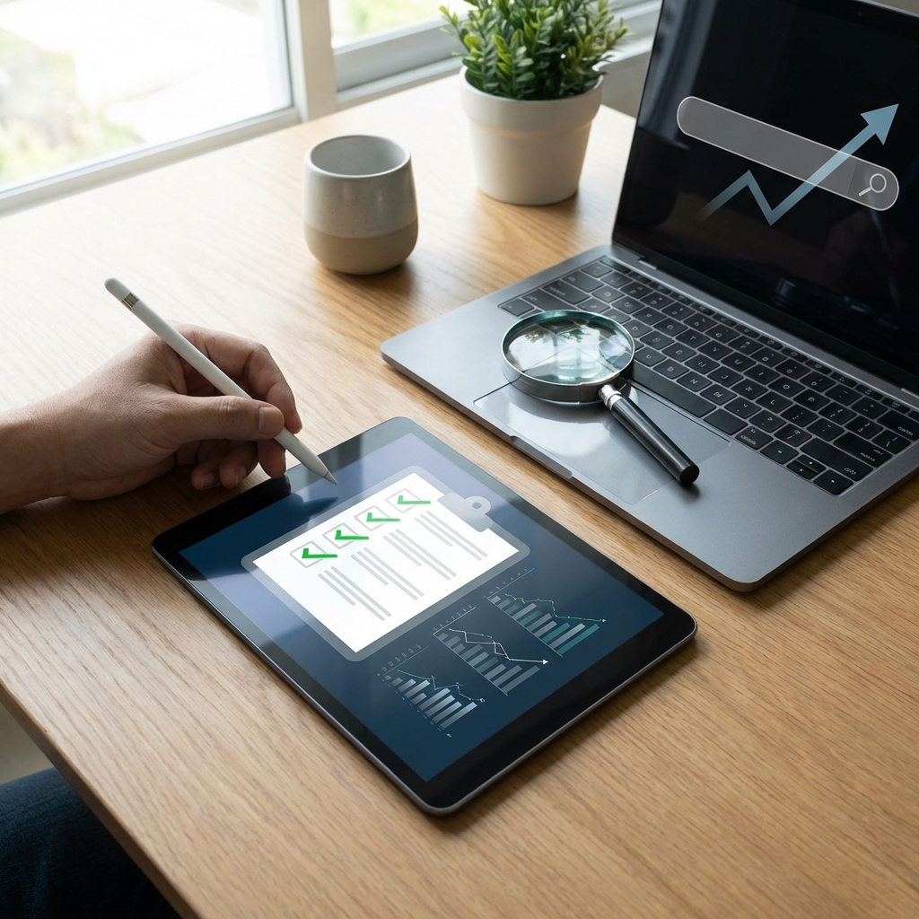 【保存版】記事公開前に必須！検索上位を狙うSEO対策チェックリスト アイキャッチ